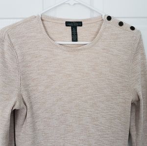 WOMEN'S LAUREN RIBBED PULLOVER TOP